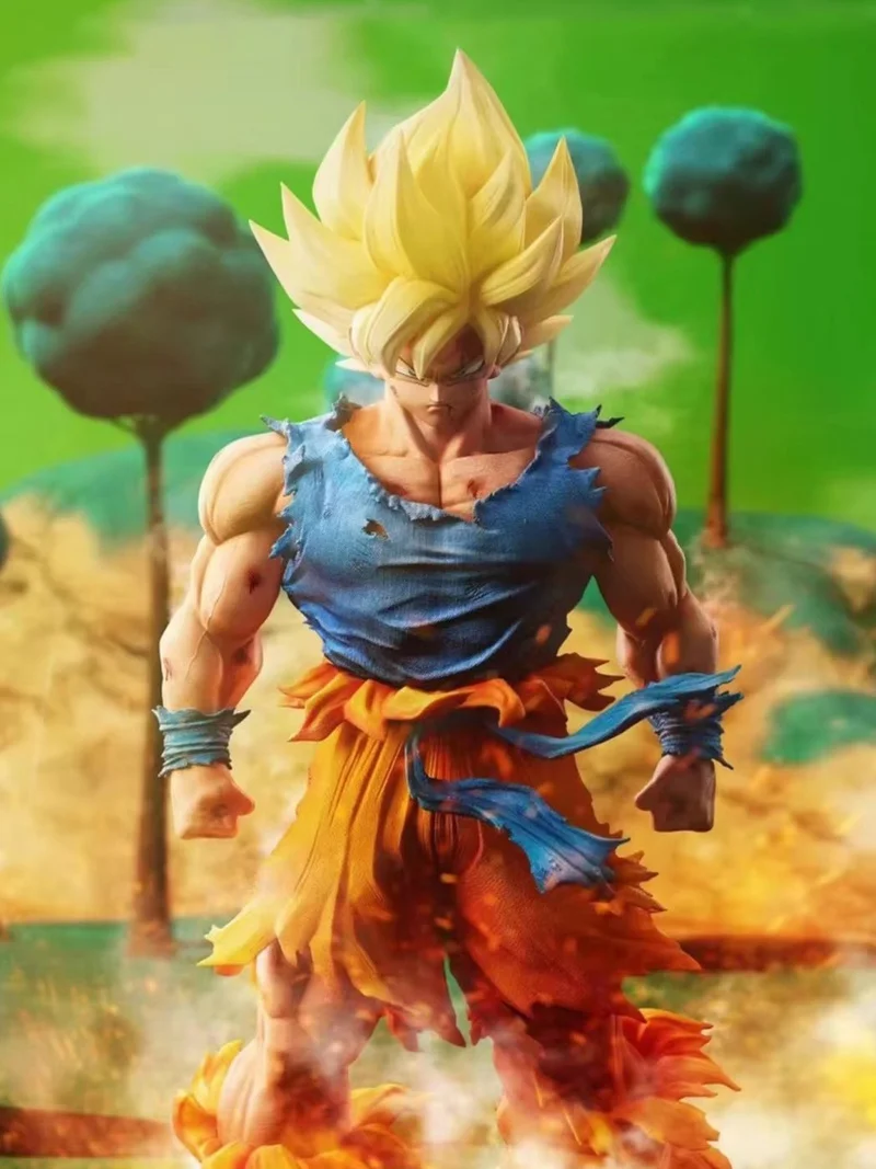28 cm/11 pouces Dragon Ball personnage d'anime Super Saiyan Goku JMY Version PVC figurine modèle Statue décoration ornements jouet