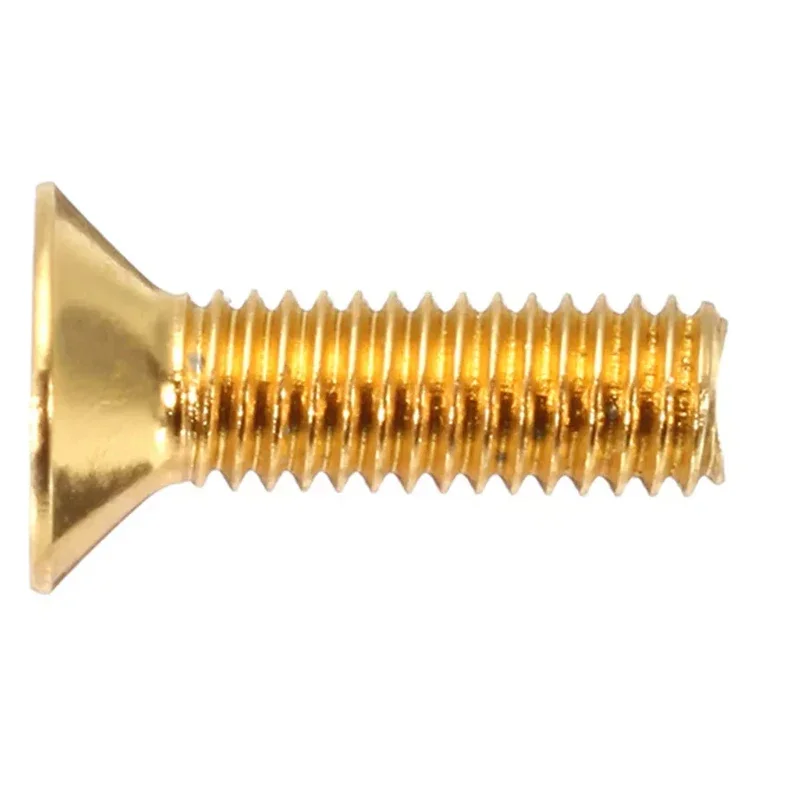 Grade 12.9 Plating Titanium Plating Gold Allen Bolts M2 M2.5 M3 M4 M5 Socket Hexagon Countersunk Head Screw DIN7991