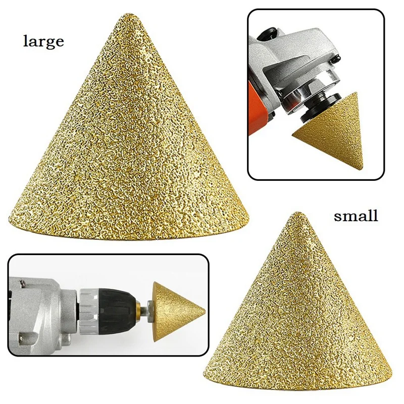 2Pcs M10 Angle Grinder Milling Bit 38/50Mm Chamfering Bit Tile Cutter Trimming Is Suitable For 100 Angle Grinder Durable