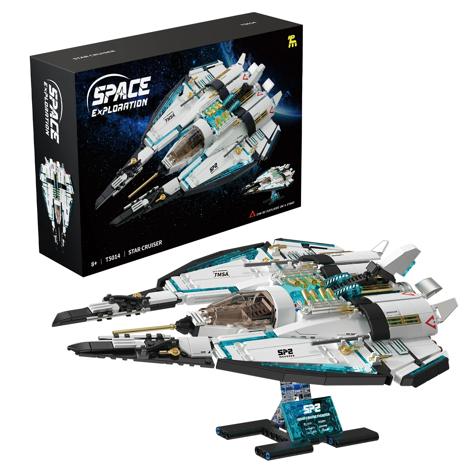 

739pcs Space Cruiser Building Blocks Set - Creative DIY Model Toy for Kids & Adults