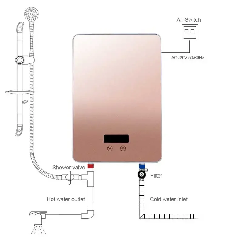 タンクレス電気温水器,300ドル未満,商用,最高