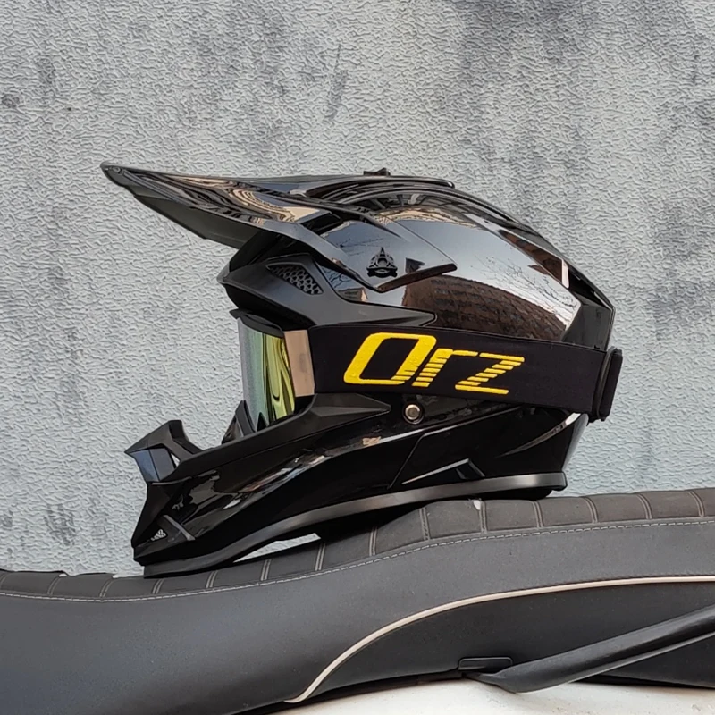 ORZ Högkvalitativ Motorcykel Offroad Racinghjälm ATV Skog DH Mountainbike Fullhjälm DOT-Godkänd image 3
