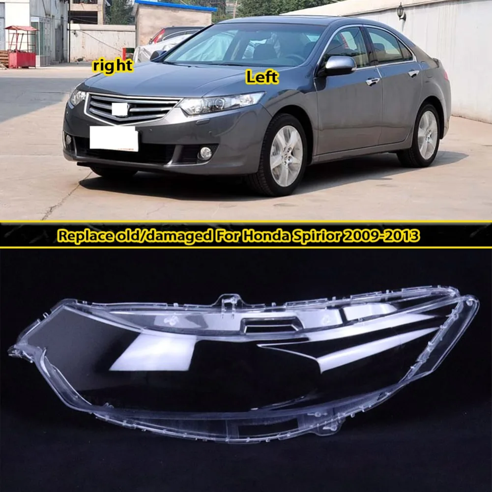 

For Honda Spirior 2009 2010 2011 2012 Headlamp Cover Headlight Shell Lens Plexiglass Replace Original Lampshade