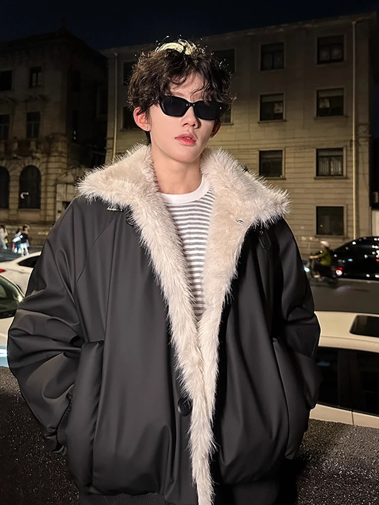 

Мужская зимняя теплая хлопковая куртка Cleanfit с меховым воротником и капюшоном, молодежное модное пальто Regular Fit Long Sve