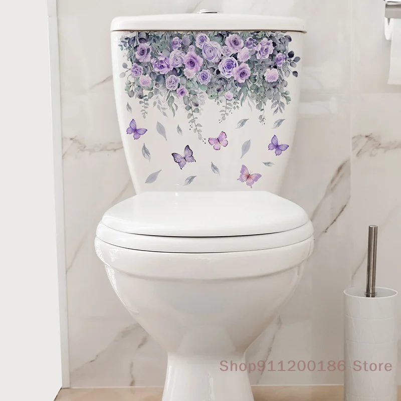 

1 Pc 3D Toilet Seat Wall Sticker Art Wallpaper Bathroom Decals Self-adhesive Removable Toilet Lid Sticker Home Decor