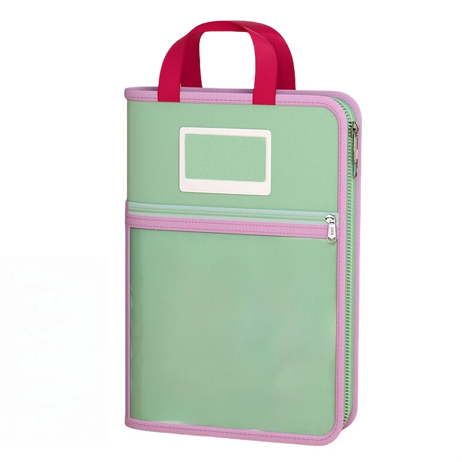 

1 шт. Цветная простая практичная L-образная сумка для документов формата А4 с широким отверстием, сетчатая сумка для хранения канцелярских принадлежностей, вместительная сумка для файлов