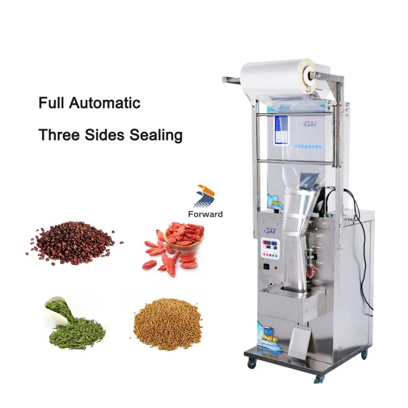 1-100g Automatic Particles Packing Machine Vertical Form Fix Quantify Fill/Seal Machine Tea Bag Three Side Seal Packing Machine