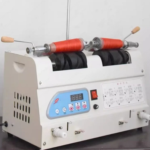 Automatic Thread Winding Machine, Computerized Yarn Bobbin Winder with Meter Counter, for Embroidery & Weaving
