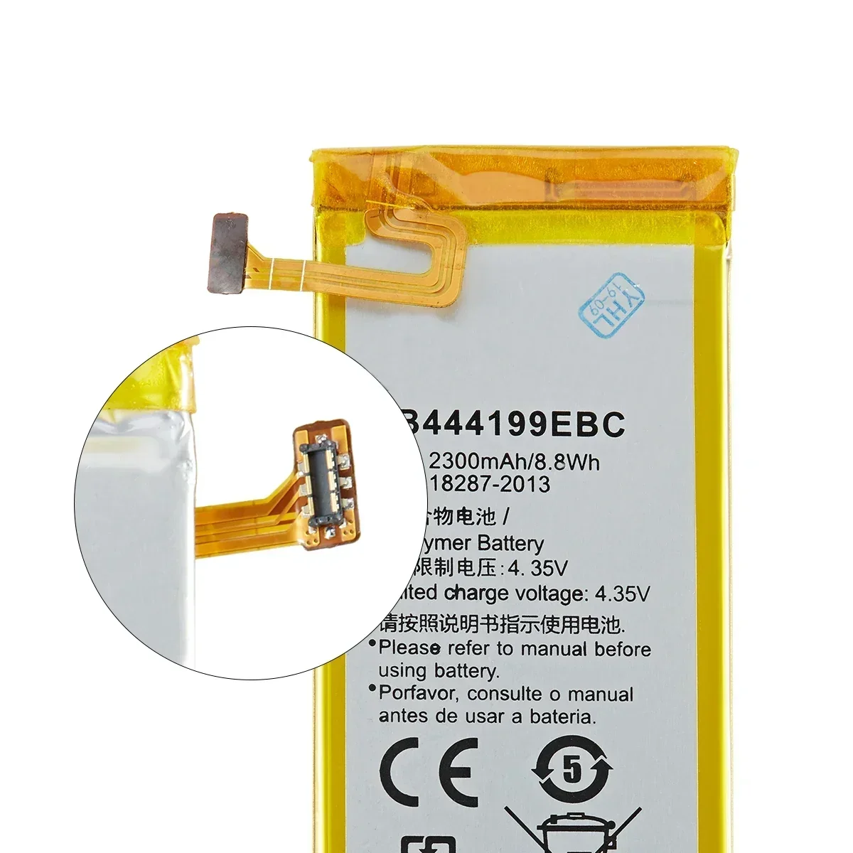 100% oryginalny HB 444199 Bateria EBC 2300mAh do HUAWEI Ascend G660 G660-L75 L075 Baterie do telefonów komórkowych + narzędzia