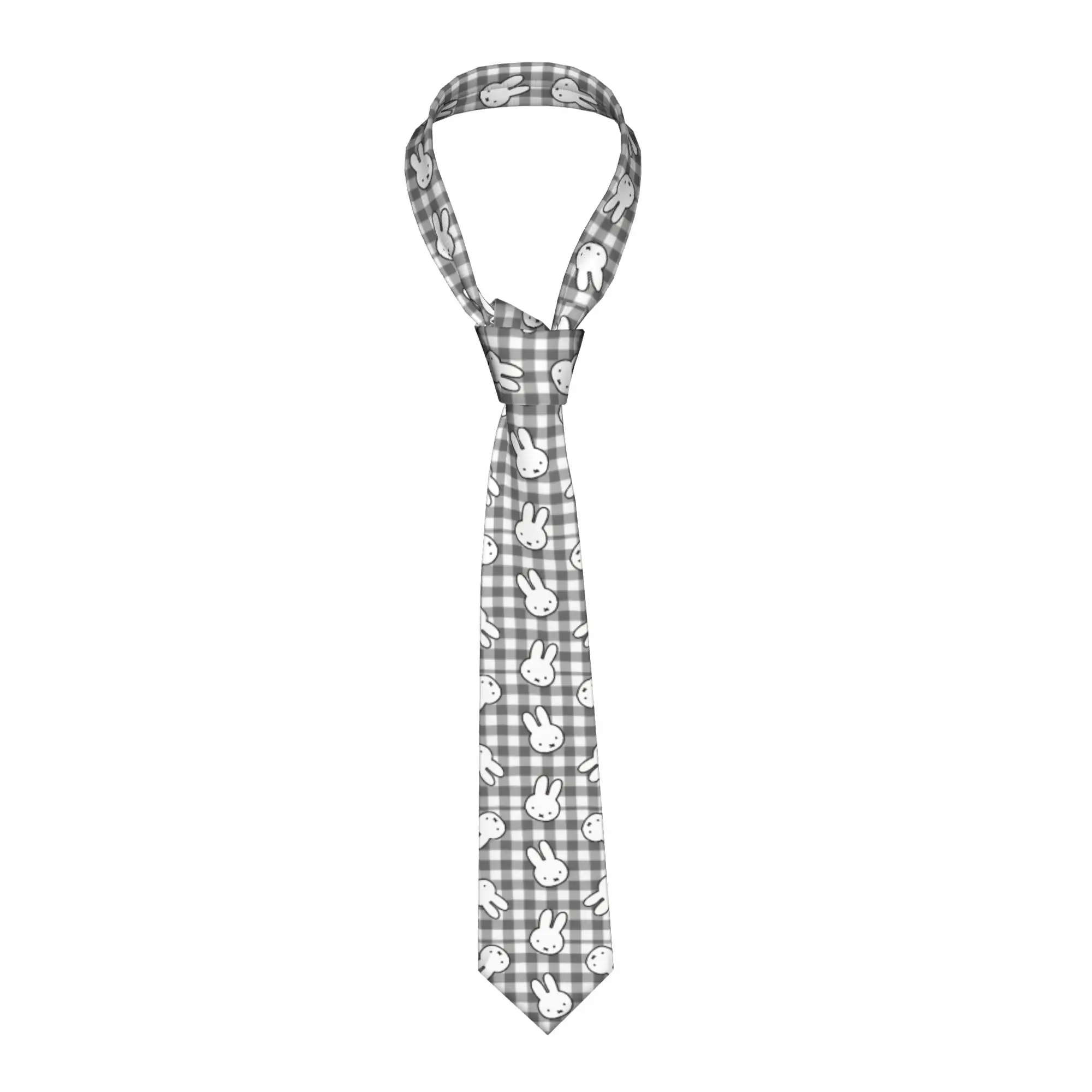 Miffyy  Neckties Men Silk Polyester 8 cm Narrow Cute Pattern Neck Ties for Mens Accessories Gravatas Wedding Accessories  Party