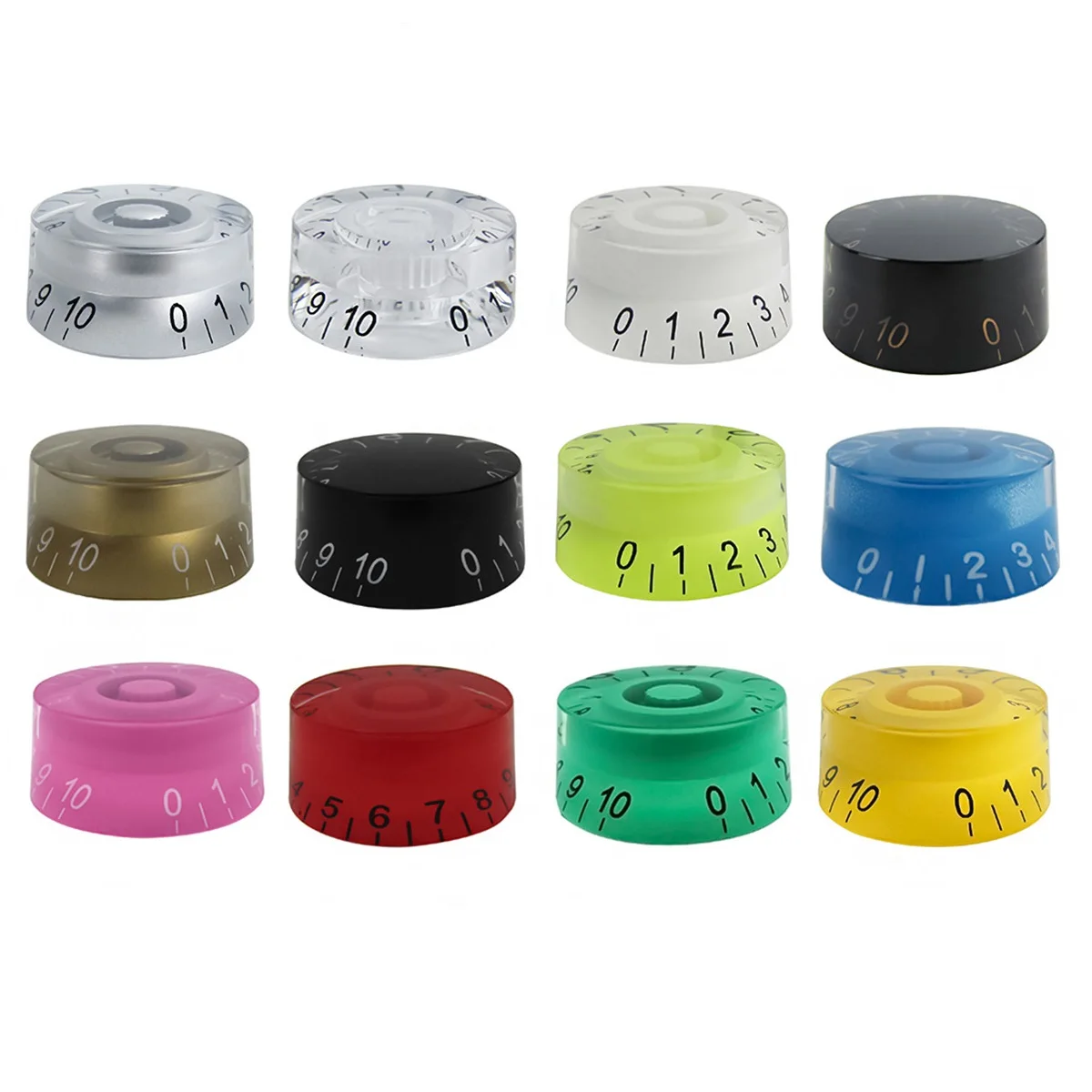 NEW 4PCS Barrel Electric Guitar Knobs Volume Tone Knobs Caps Buttons for LP/SG Guitar Parts,13 Colors for Choose