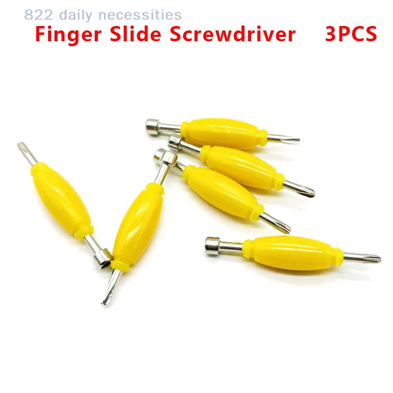 3PCS Double Head Hexagon Phillips Screwdriver Finger Skateboard Tools Universal Disassembly Repair Parts Accessories