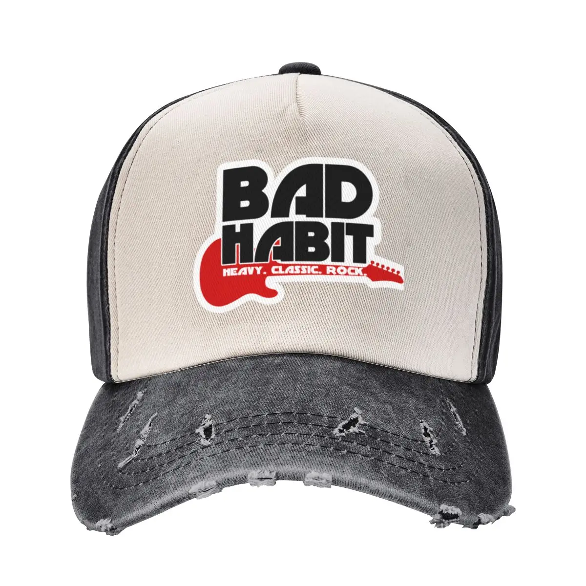 BAD HABIT - Heavy. Classic. Rock. Baseball Cap hiking hat Wild Ball Hat Snap Back Hat Women's Hats 2025 Men's