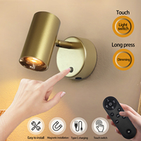 LED Modern Minimalist Remote Charging Wall Lamp 5200mAh Magnetic Suction Installation Touch 3-Color Bedroom Living Room Lighting