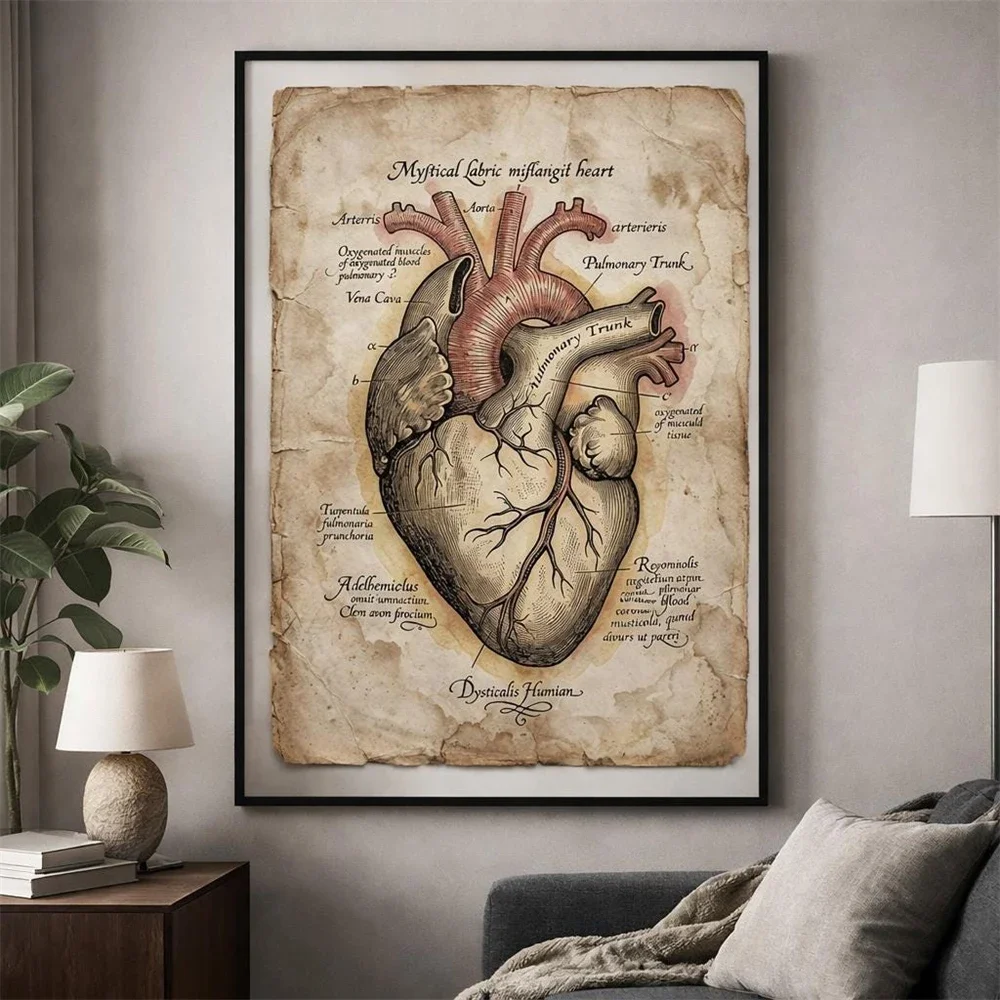 1pc frameless Canvas Painting Vintage Neuroanatomy Art Print Illustration of the Human Mind Neuroscience Poster Psychology GiftD