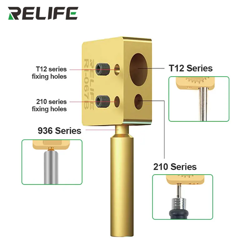 

RELIFE RL-067B 3in1 Multifunctional Mini Ironing Table for for A9-A19Pro Support 936 210 T12 Station Small Desoldering Platform