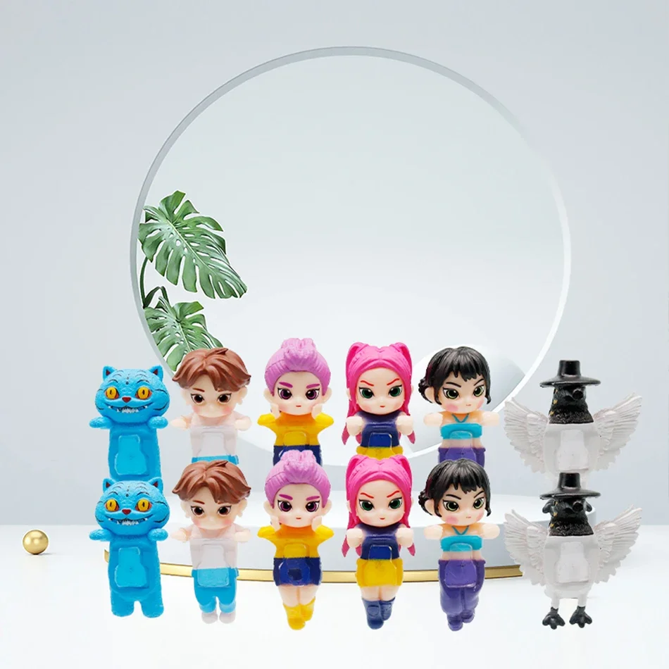 ？？Anime Kpop Demons Hunters Blind Box Series Rumi Mira Zoey Figure Dolls Collection Kawaii Decor Gift for Kids Fans Christmas