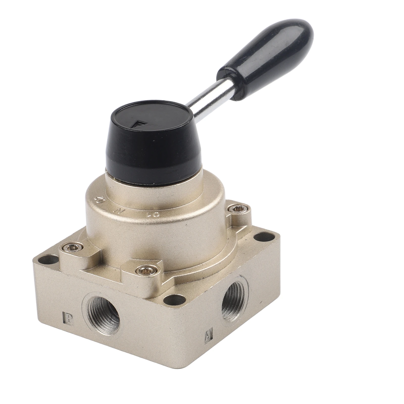 

For Air Control 7*7*9cm 3Position 4Way Valve Aluminum Alloy Construction Low Starting Pressure Pressure-Resistant