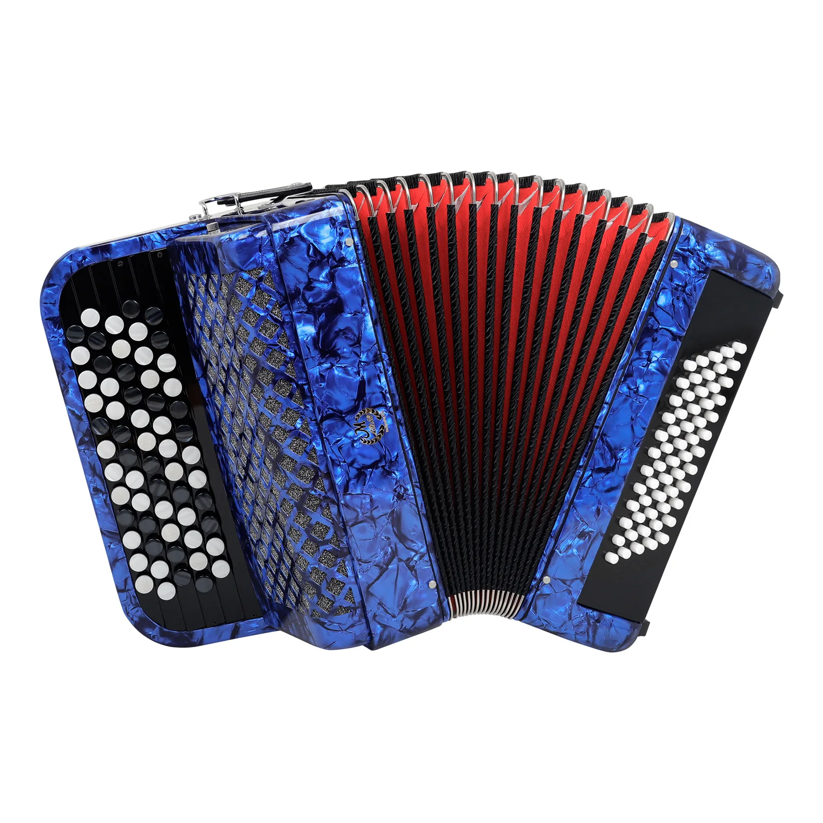 

62-Key 60 Besbayan Accordion Professional Button Accordion Beginner Grade Performance Instrument