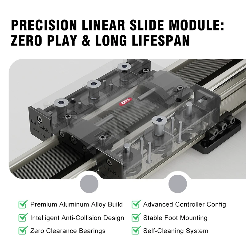 QRXQ RXP-XY-111 XY Gantry Linear Module Electric Belt Driven Cross Linear Stage Custom Load CNC 3D Printer Automation Parts