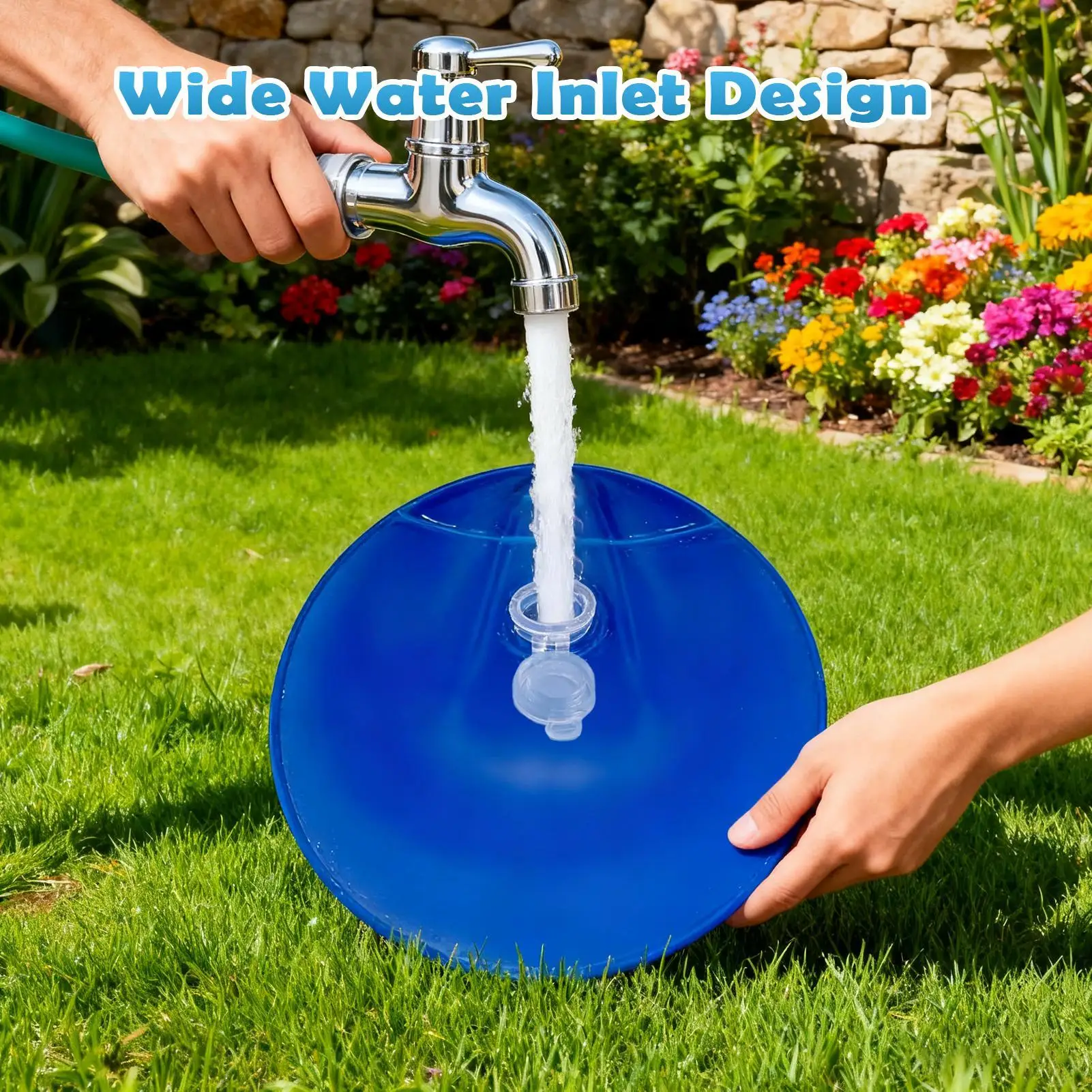 Pool Cover Weights 10 Pieces Pool Hangable Water Bags with Buckle Swimming Tub Weights for Poolside Backyard Garden Winter