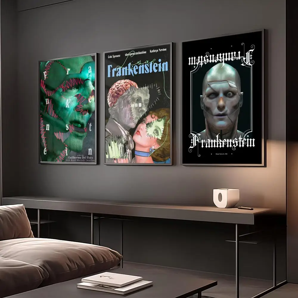 Movie F-frankenstein Poster Reteo Wall Art Aesthetic Room Decor Print Living Room Bedroom Home Decoration