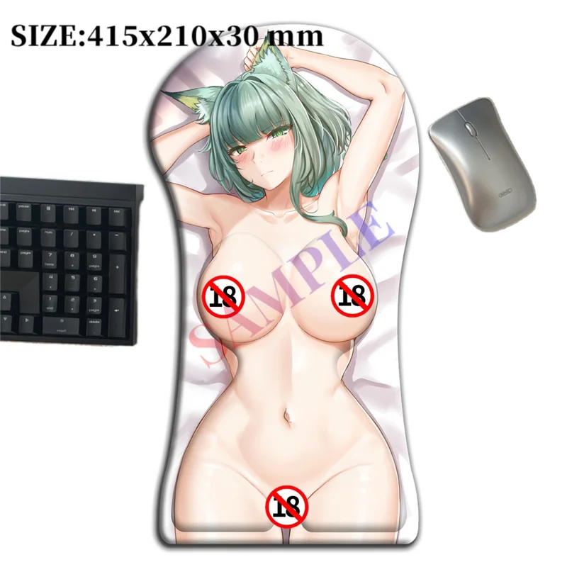 

415mm Arknights kaltsit 3D Whole Body Large Mouse Pad Arm Wrist Rest Anime Gamer Sexy Oppai Gaming Pad