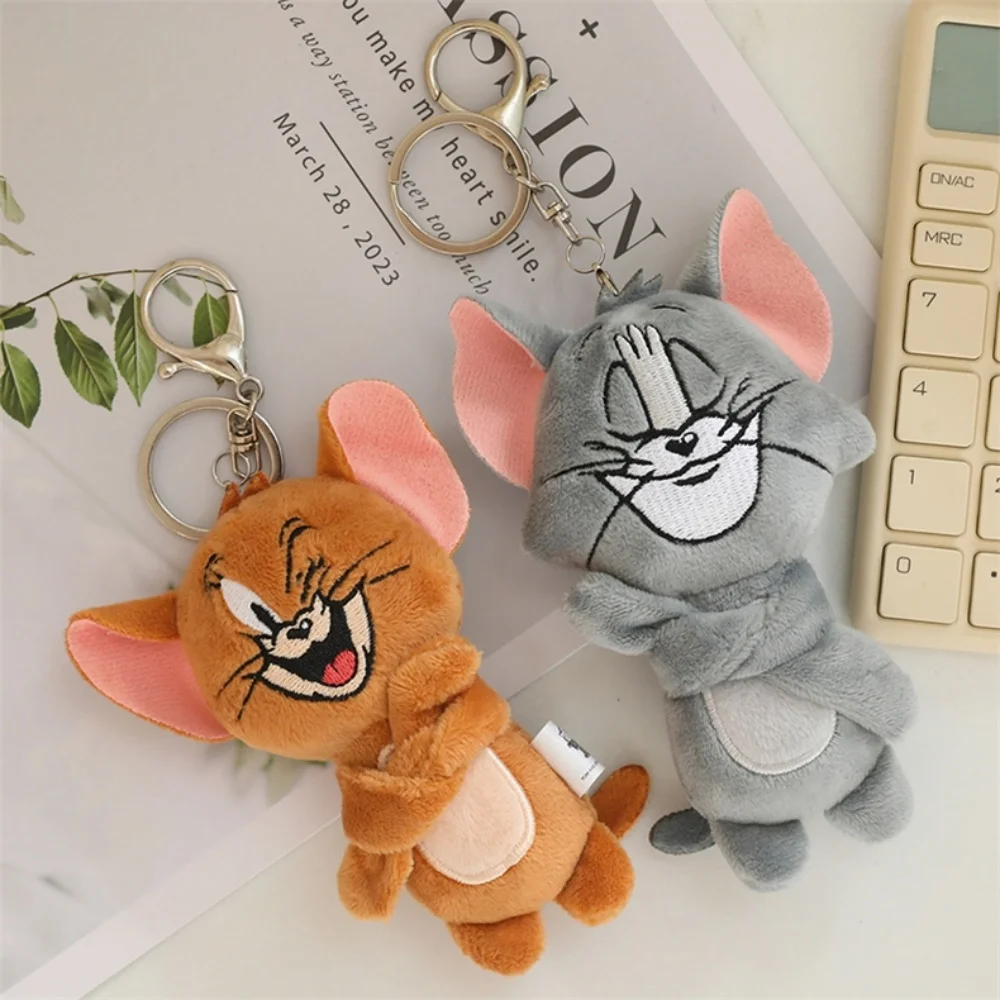 本物のトムとジェリーぬいぐるみおもちゃかわいいトーマス猫ロングアームハグ胸漫画人形バックパック装飾アクセサリーギフト