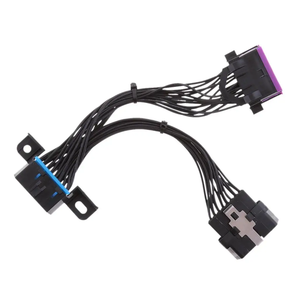 OBD2 OBDII Y Splitter Male to Female Connector Extension Cable l for 16-pin Cars