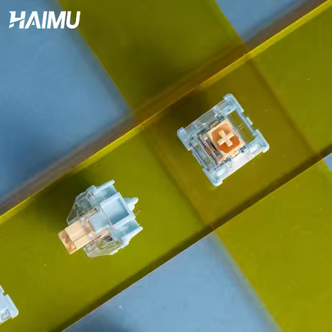 HAIMU Sea Salt Lemon Pro Switch Silent 5pin Linear Custom Mechanical Keyboard Accessories Fine lubrication RGB47g One-piece Axis