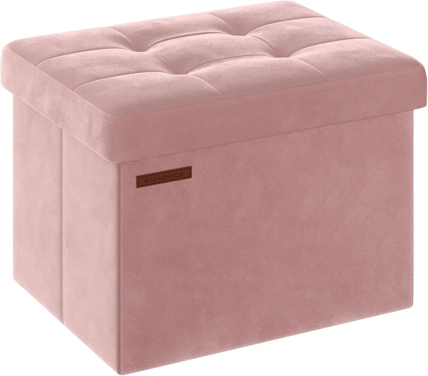 Foldable Small Ottoman Foot Rest,  Ottoman with Storage, Load up to 286 lb, for Living Room, Bedroom