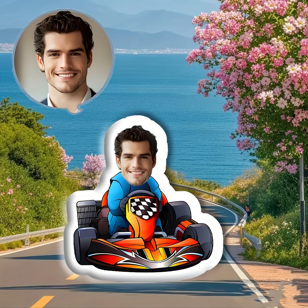 Customize an Adorable Car-shaped Pillow with Your Own Photo - Create a Personalized Commemorative Pillow for Yourself, Family, F