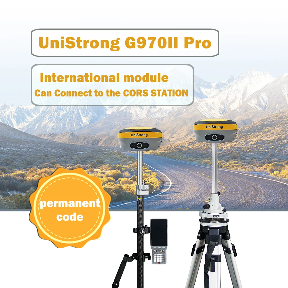 Unistrong G970II Pro Surveying Instruments Gnss Rtk with Permanent Code International Module Gps Receiver Rtk