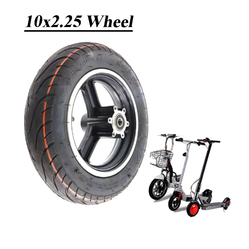 

10 inch Wheel Tires 10X2.25 Tyre with Hub Inner Tube Outer Tire Alloy Rim for Electric Scooter Accessories