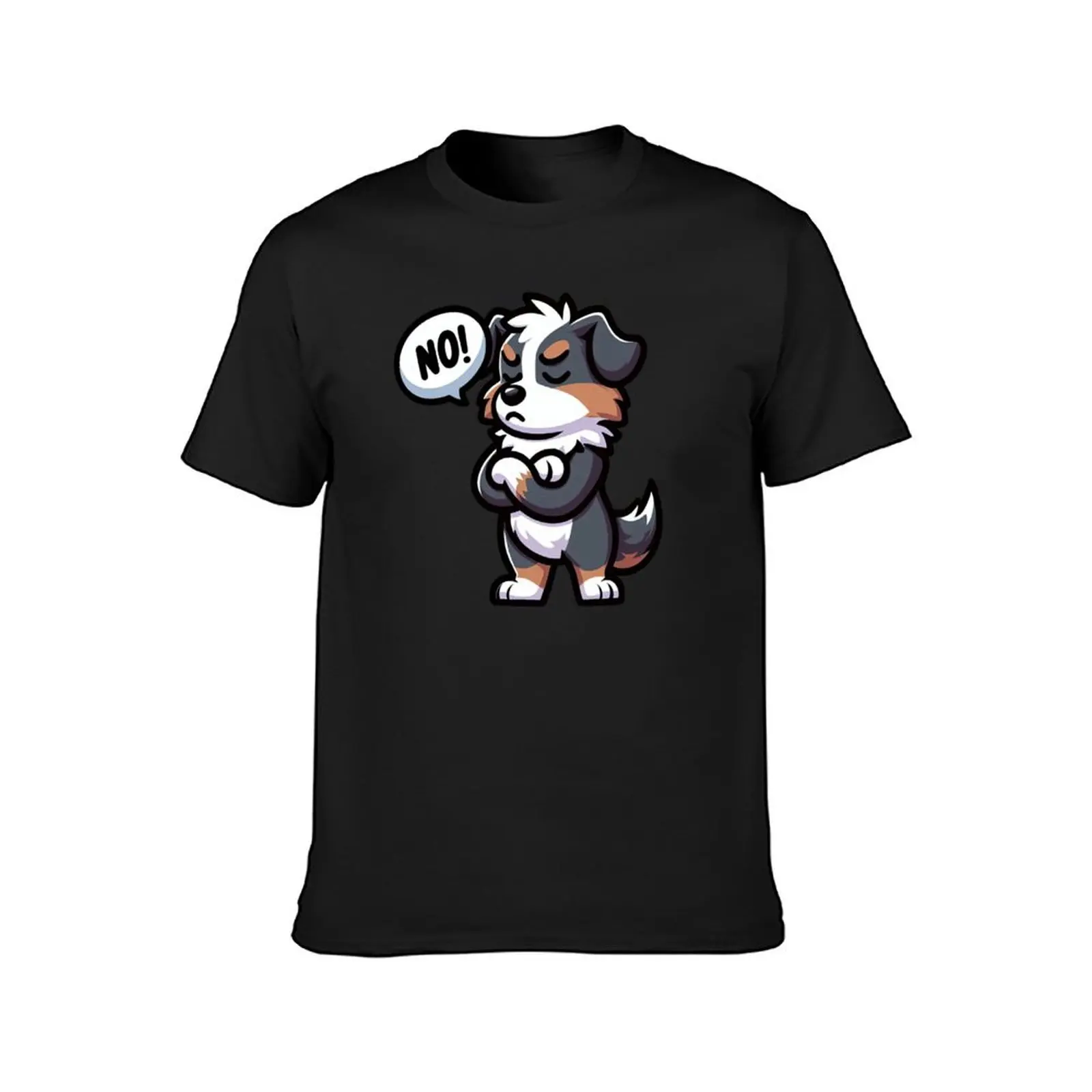 Australian Shepherd Dog Stubborn T-Shirt animal prinfor boys Blouse shirts graphic tees mens t shirt