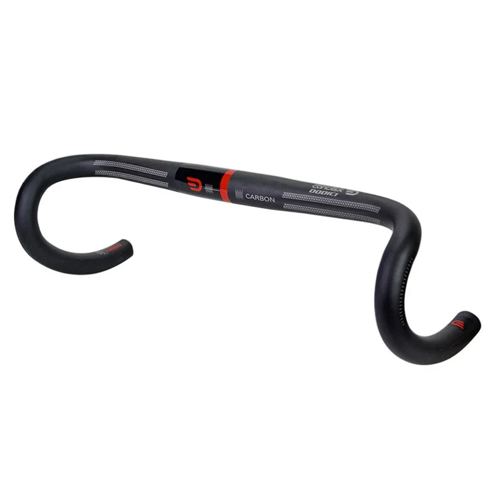 

Ergonomic Full Carbon Fiber Handlebar for Road Biking Lightweight at 177g with Exceptional Strength and Flexibility