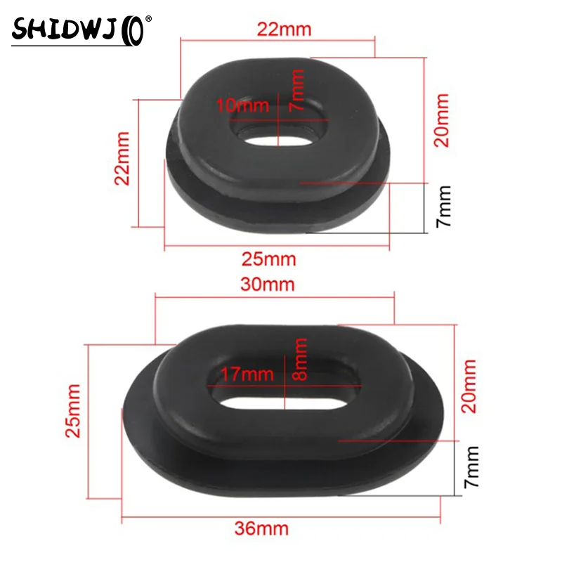 12pcs/set Motorcycle Body Side Cover Rubber Grommet Fairing Washer Bolts Motorcycle Accessories