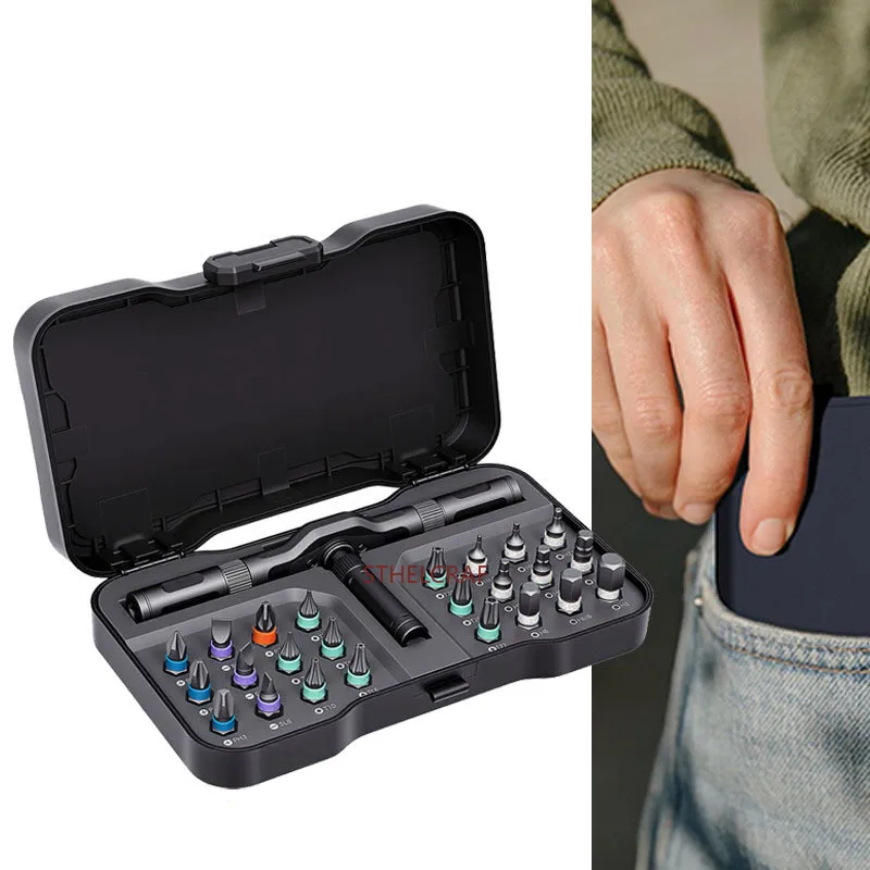 

Набор магнитных отверток 24 в 1 с гибким штоком для сборки мебели и ремонта электроприборов