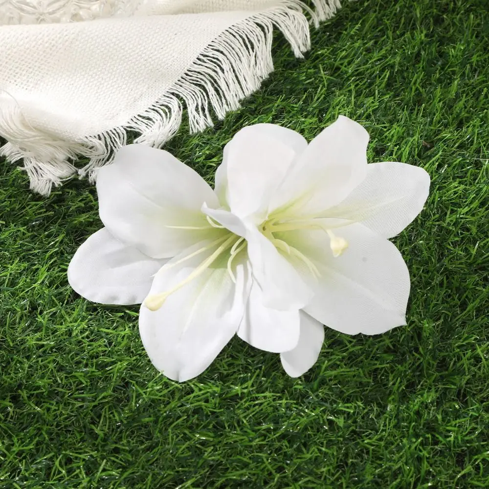 

Korean Style Flower Hairpin Cloth Ponytail Clip Simulation Flower Duckbill Clip Barrettes Wedding Headdress Bohemia Hairpins