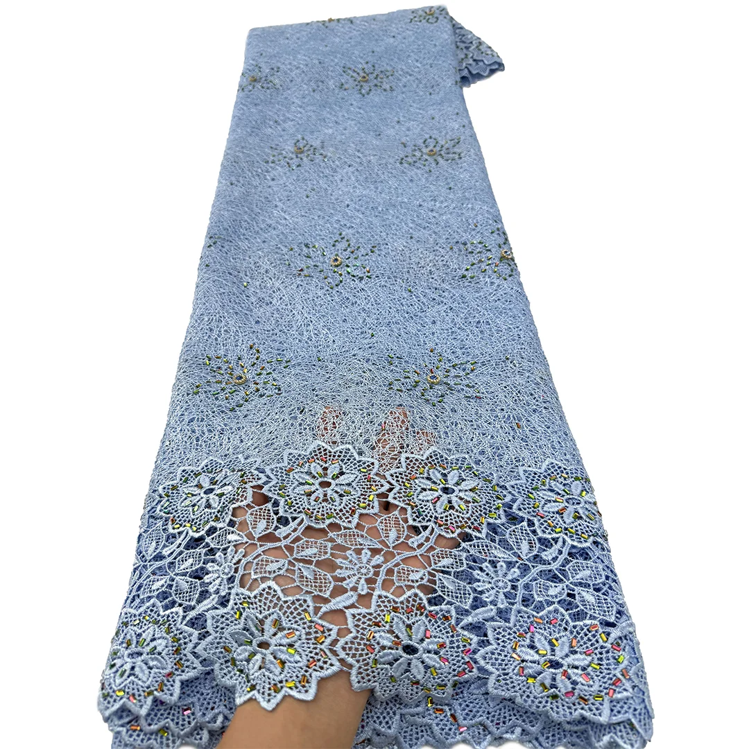 高品質2026年アフリカナイジェリアレース生地刺繍チュールコ - Embroidery Ai のレビューと価格