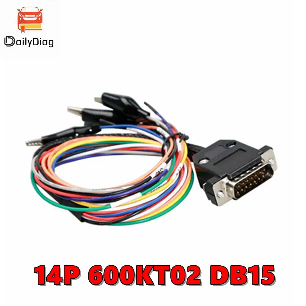 OBD2 Diagnostic Cable for KTAG KESS Principal Line 14P 600KT02 DB15 MED17-EDC17 TRICORE CABLE 14P600KT02