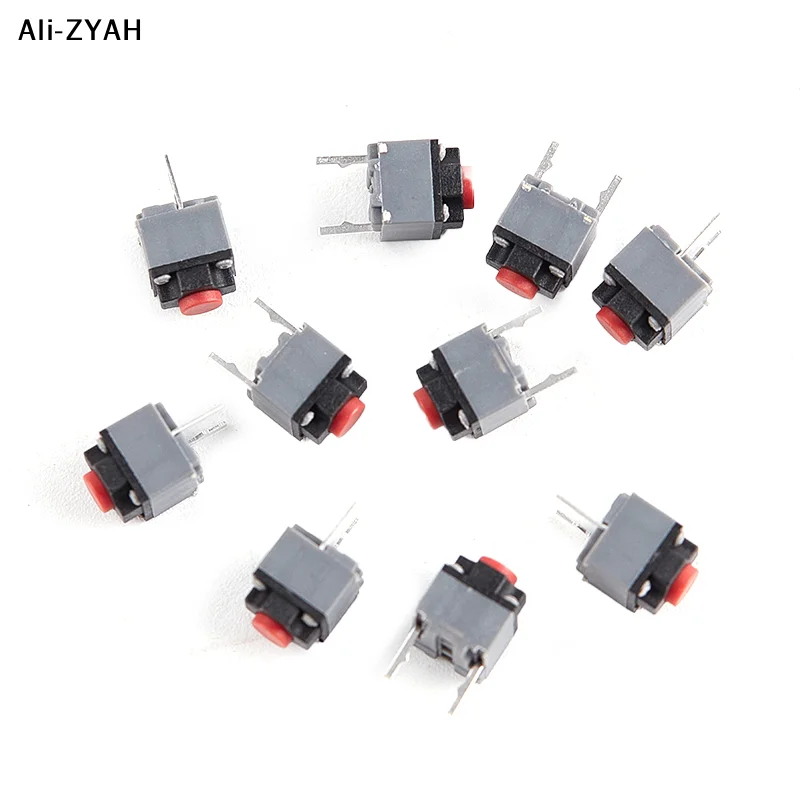 【Re31】10 Peças Botão Silencioso Kailh 6*6*7.3, Micro Interruptor para Botão de Mouse Sem Fio