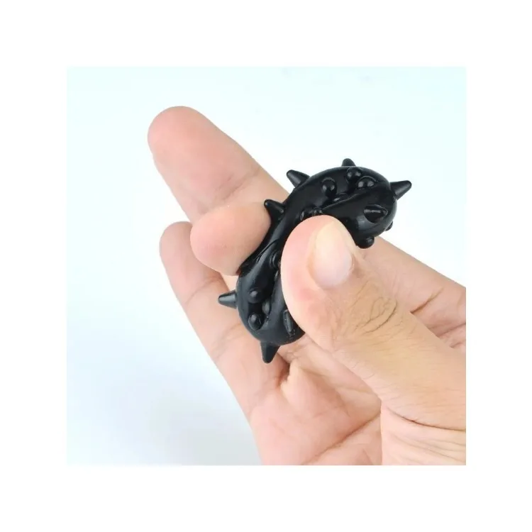 Spikes Cock Ring Silicone, Delay Ejaculation for Stronger Erection and Enlargement, Reusable Penis Ring for Men