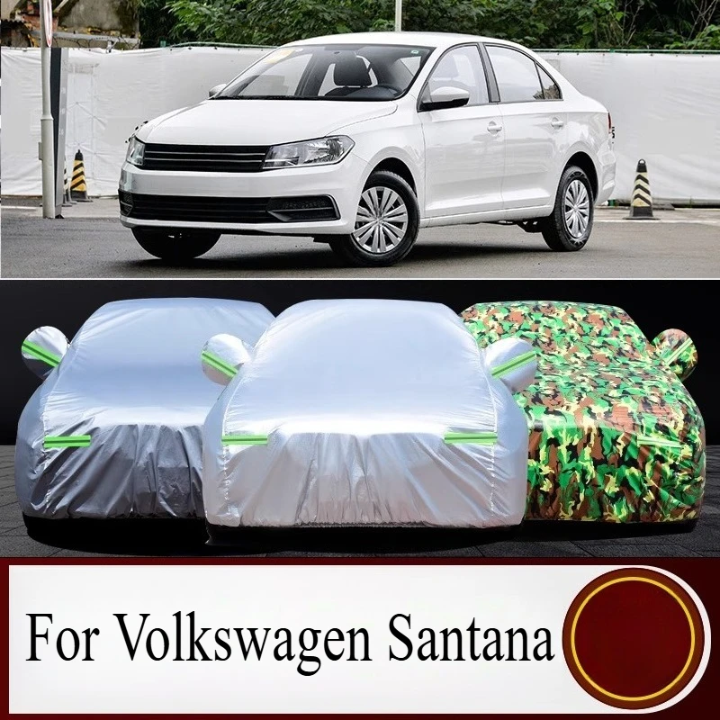 

For Volkswagen Santana Heavy Duty Car For Sun Protection Rainproof Flame Retardant Sunshade Dust Proof Anti Freeze Accessories
