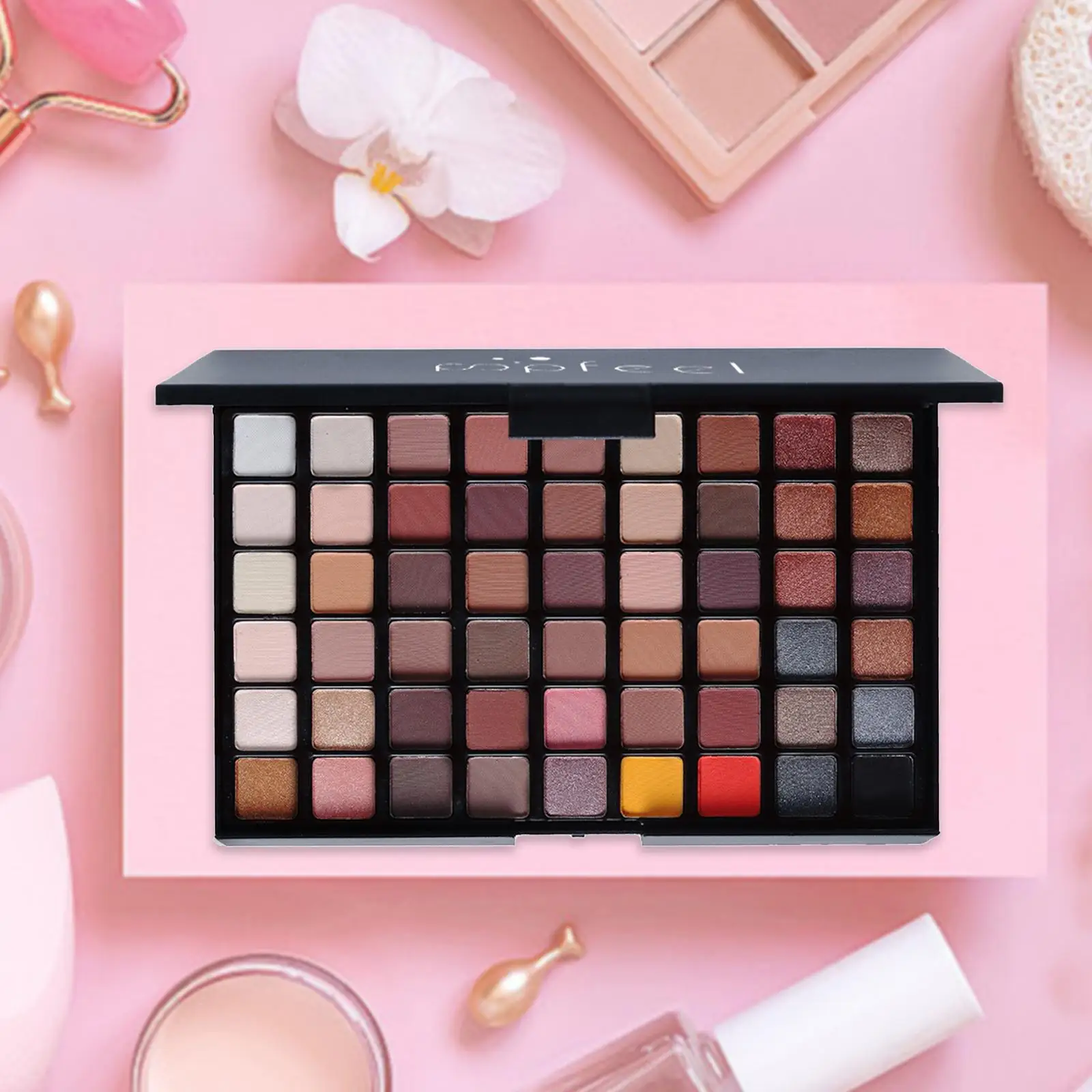 54 色のアイシャドウパレット化粧品キットアイシャドウプロフェッショナル持続アイビューティーサプライアイメイクアップパレット初心者のための