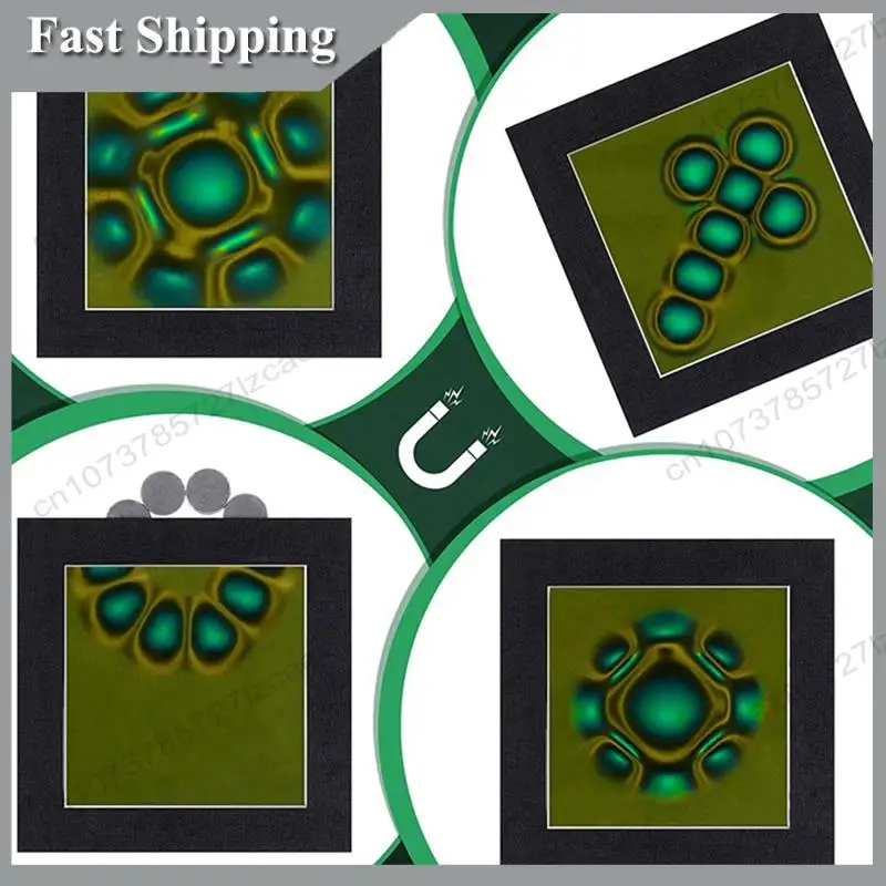 -A99Z Magnetic Observation Film 4 X 4 Inch Magnetic Film Static Field Magnetic Flux Display Sheet Magnet Pattern Detector