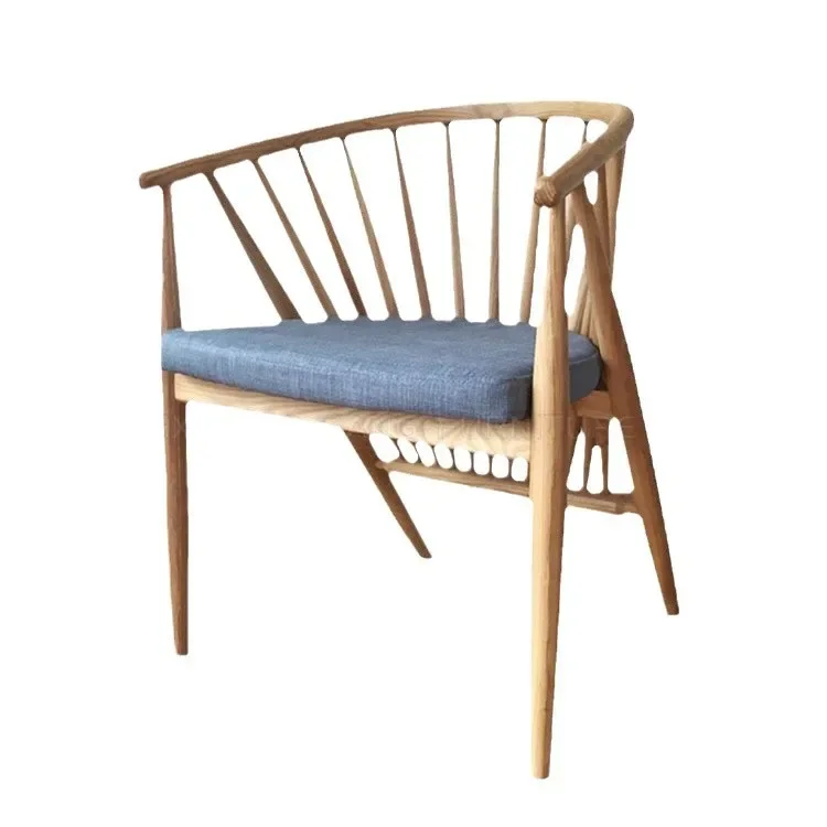 노르딕 프린세스 체어 원목 윈저 스타일 홈스테이 심플 홀 밀크티 스위트