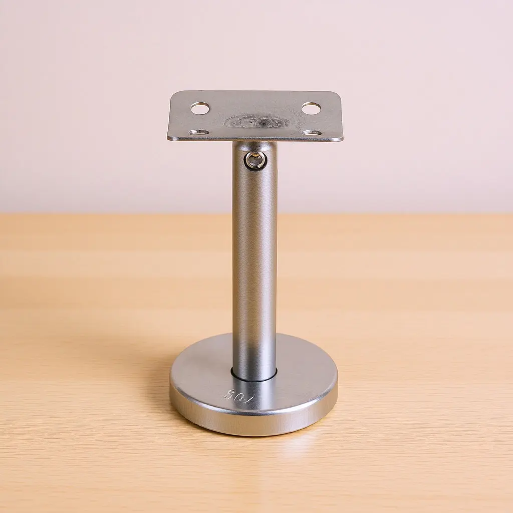 Stainless Steel Handrail Support Holder Wall Mounted Bracket for Stair Railings Deck Balcony Office Commercial Spaces Strong