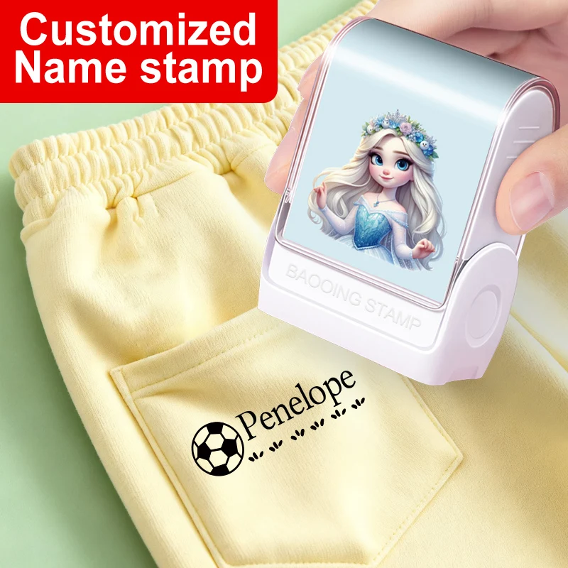 

Custom Name Stamp with Disney Stitch Design, for Marking School Supplies, Shoes, Bags,Perfect for Birthday Christmas Gifts