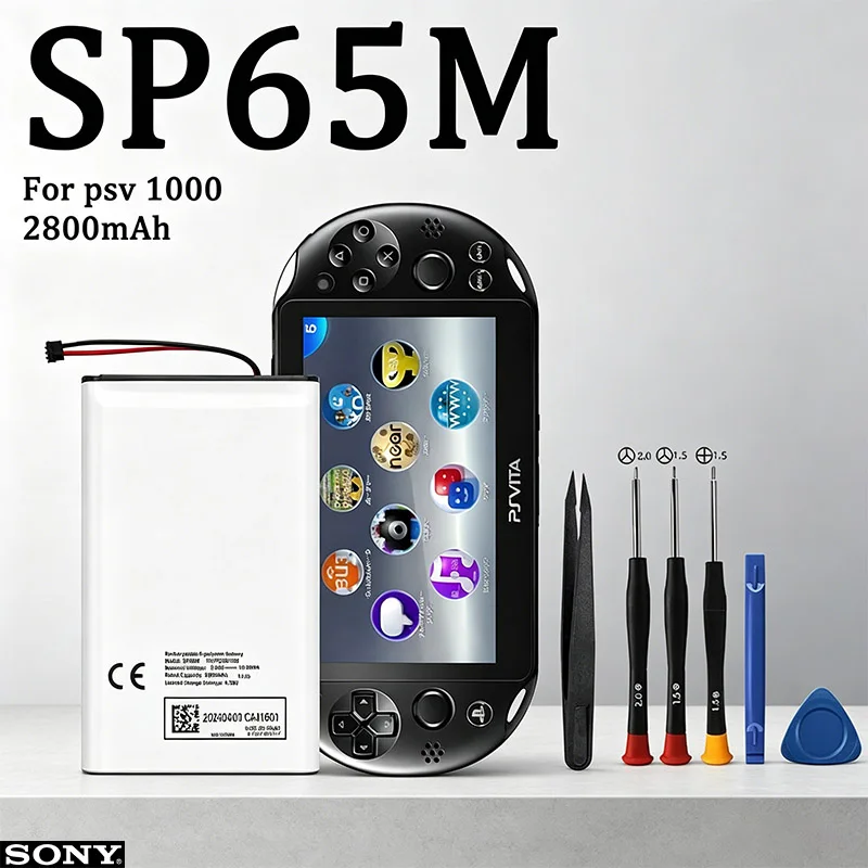 Аккумулятор 2800 мАч 3.7В PSV 1000 SP65M для игровой приставки Sony PSv1000, HSABAT 3750 мАч SP65M для Sony PS Vita 1000
